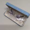 Clarity Blue Glasses, Self Adjusting Reading Glasses, Blue Light Blocking Glasses for Men Women, Case & Cloth Included