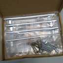 4 Pack Crystal Glass Rhinestone Cabinet Pulls Knobs Handles,Modern Decorated Shiny Dresser Drawer Konbs Pulls Handles for Cupboard Wardrobe Dresser Doors (4 Pack, 5" Hole Centers)