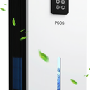 PSOS Dehumidifier, Dehumidifier for Home, 120 OZ Water Tank, 1000 sq.ft Dehumidifiers for Bathroom, Bedroom, Basement with Auto Shut Off, Humidity Monitoring, 7 Colors LED Light, White, PS-015G