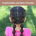 100Pcs Soft Cotton Seamless Hair Bands, Large Ponytail Holders for Thick or Thin Hair, No Crease Nylon Elastics, Damage-Free Hair Accessories for Women, Men, Girls