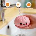 Dumpling Squishy, 3.4 Inch Squishy Dumpling Mystery Box, Colorful Dumpling Stress Balls Fidget Sensory Toy, Easter Basket Stuffers with Food Steamer Stretchy Desk Toys (1 Pack)