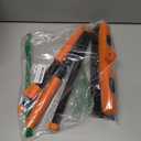 JEHONN Rubber Broom Carpet Rake for Pet Hair Remover, Fur Removal with Squeegee, Portable Detailing Brush Brush, 52.8 Inches Telescopic Long Handle for Fluff Carpet