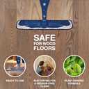 Bona PowerPlus Premium Motion Spray Mop for Hardwood Floors - Includes PowerPlus Hardwood Floor Cleaning Solution and PowerPlus Microfiber Cleaning Pad - Vibrating Spray Mop, for Wood Floors