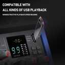Audio Mixer, 10-Channel DJ Mixer Bluetooth Studio Mixing Board Audio with 99 DSP Effects USB Drive+48V Phantom Power, XLR Microphone Jack Professional Mixer For Karaoke Studio Streaming