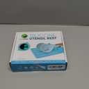 Silicone Spoon Rest - Large Cooking Utensil Holder with Drip Pad Walls - Multiple Spoon Rest with Wider Slots for Bigger Utensils, BPA-Free Spatula Rest for Stove, Kitchen, Countertop (Tranquil Turquoise)