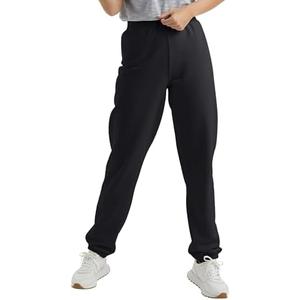 Hanes Women's Sweatpants, EcoSmart Fleece Joggers, Pocketless Cinched Leg Sweatpants for Women, 30" Size L