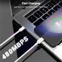 iPhone 15 Fast Cable,6ft Fast Charging Cable USB C to USB C Charging Cable 6ft 100W,Type C to Type C Fast Charger Cord Compatible for iPhone 15/15 Pro/15 Plus/15 Pro Max/Samsung/iPad/MacBook (White)