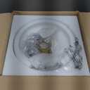 Modern Glass Plug in Pendant Light with Crystal Vintage Mini Glass Hanging Light with 14.76ft Plug in Cord 9.8" Crystal Pendant Lighting for Kitchen Island, Bedroom, Dining Room, Hallway