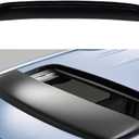 Original 38inch Universal Fit Rain Snow Guard Sun Roof Wind Deflector,1pc Tape-On Dark Smoke Tint Auto Moonroof Window Visor RN98
