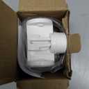 TAILI Shower Head Holder Suction, Handheld Shower Head Bracket, Height Angle Adjustable Wall Mounted, Bathroom Showerhead Holder Removable No Drilling Waterproof, Square Suction Cup, White