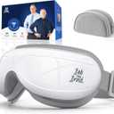 BOB AND BRAD Eye Massager FSA Eligible/HSA Eligible, EyeOasis 2 Heated Eye Mask for Migraines with Music, Smart Migraine Massager Reduce Dry Eyes Improve Sleep, Birthday Gifts for Women Men Mom Dad (A-pearl White (Deep Relaxation, Sleep Aid)
