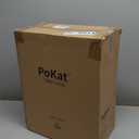 PoKat 23'' Table Lamps Set of 2 for Living Room Bedroom, Farmhouse Bedside Lamps, Resin Vintage Lamps for Night Stands, Office Sideboard Guest Room Hallway (Deep Gray)