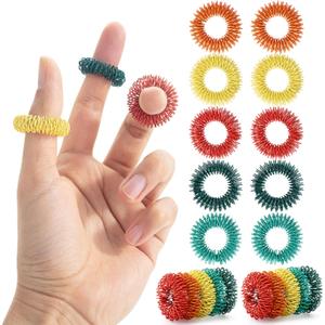 Mr. Pen- Spiky Sensory Rings, 10 Pack, Colorful Stress Relief Fidget Sensory Toys, Fidget Rings, Fidget Ring for Anxiety, Stress Relief Rings, Massager for Fidget ADHD Autism, Sensory Ring (Vibrant)