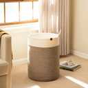 LA JOLIE MUSE Woven Basket Rope Storage Baskets - Large Cotton Organizer, Basket for Baby Blanket, Kids Toy Nursery Laundry Basket Mocha XL