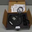 Sunoony Portable CD Player with Bluetooth, Discman CD Player for Car with FM Transmitter, Rechargeable CD Player Portable with Anti-Skip Protection, Headphones, AUX/USB Supported, LCD (Black)