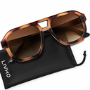 livho Trendy Polarized Square Aviator Sunglasses Women Men Square Eyewear Frame, Retro Sun Glasses for Women Men 2025 Shades