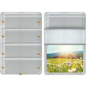RV Door Window Shade Cover - Magnetic RV Blackout Window Cover with UV Protection and Privacy Features (25 * 16 in) Foldable Magnet Design, Waterproof Fabric, and Reflective Silver Coating (Grey)