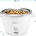 Elite Gourmet 10-Cup Rice Cooker, 304 Stainless Steel Inner Pot, Keep Warm