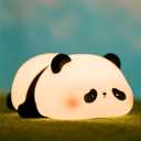 DREAMING MY DREAM Cute Panda Night Light, LED Squishy Novelty Animal Night Lamp, 3 Level Dimmable Nursery Nightlight for Breastfeeding Toddler Baby Kids Decor, Cool Gifts Kids, Panda Pangda