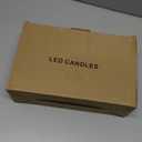 GenSwin Flickering Flameless Candles Battery Operated with 6 Hours Timer, Real Wax Led Pillar Candles Deer Decal Warm Light, Pack of 3 Christmas Home Decor