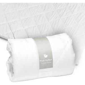 Guava Family Travel Crib Sheet | Plush Quilted Fitted Sheet, Manufacturer-Approved Fit | Soft and Breathable Crib Sheet for Your Baby's Comfort | Unisex Sheet for Infants, Toddlers
