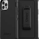 OtterBox iPhone 12 & iPhone 12 Pro Defender Series Case - Black, Rugged & Durable, with Port Protection, Includes Holster Clip Kickstand | Rugged, Durable, with Port Protection, Kickstand