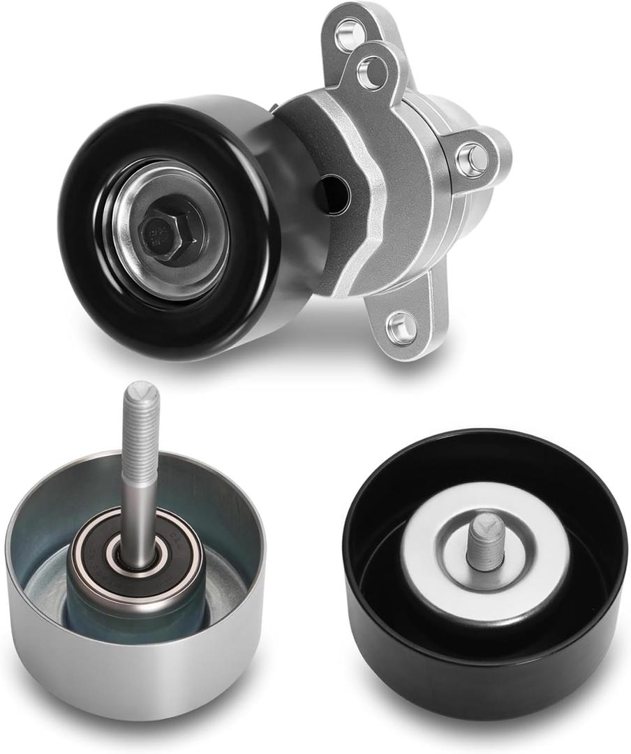39155 Belt Tensioner + 36357 Idler Pulley + 36356 Idler Pulley, Fit for Nissan Altima 2007-2012, Fit for Nissan Maxima Murano 2009-2014, Fit for Nissan Quest 2011-2012 (3.5L V6 Only)