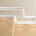 Marsui 4 Pcs Ceiling Crown Molding Trim 4-1/2 Inch Face x 189 in Long Total Decorative Ceiling Crown Moulding Trim Installed with Glue (Not Included) Luxe Style Decor (Vintage Style), 47.2Inch