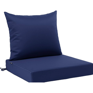 22x22“ Outdoor Deep Seat Cushions Set of 4, Patio Replacement Foam Cushions for Outside Furniture, Waterproof & Fade Resistant Patio Chair Pads, dark blue