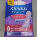 Always Discreet Adult Incontinence Pads for Women, Drier, 5 Drop Long Length, Heavy Absorbency, Pads for Bladder Control Management, Bladder Leaks, & Postpartum Pads, 156ct