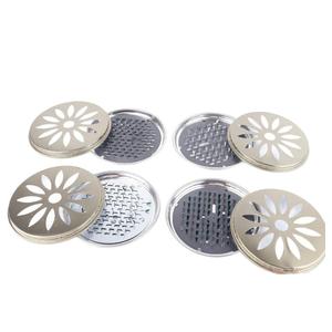 4PCS Stainless Steel Coil Holder, Portable Fireproof Incense Burner Box with Supporting Nail Teeth & Hollow Lid for Home Camping Outdoor