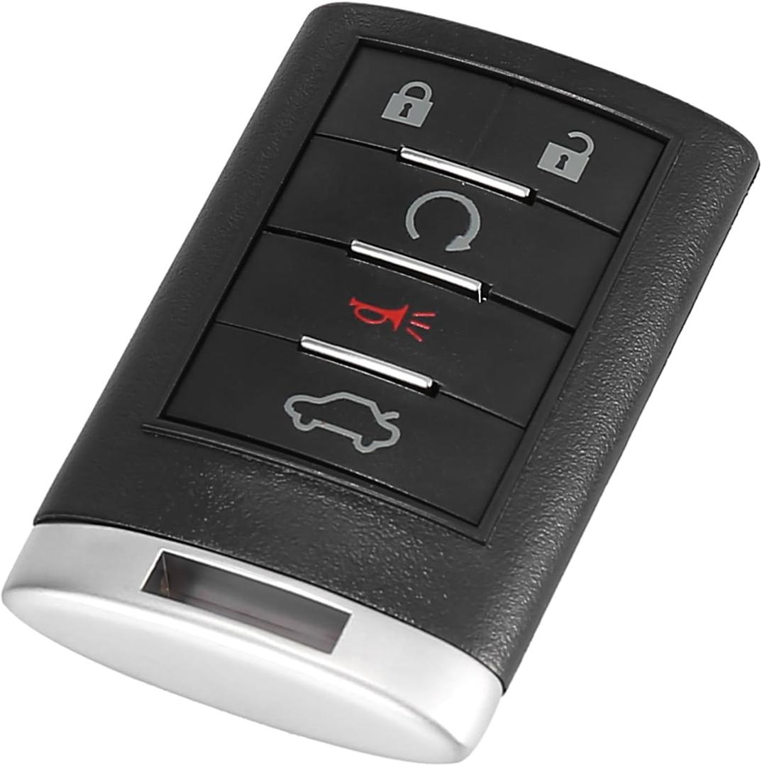 Keyless Entry Remote for Cadillac CTS 2008-2013 315Mhz OUC6000066 5 Button Reusable | Control Replacement Car Key Fob 1 Pcs for Cadillac DTS 2008-2011