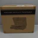 Vinyl Record Player 3-Speed Bluetooth Suitcase Portable Belt-Driven Record Player with Built-in Speakers RCA Line Out AUX in Headphone Jack Vintage Turntable (Black)