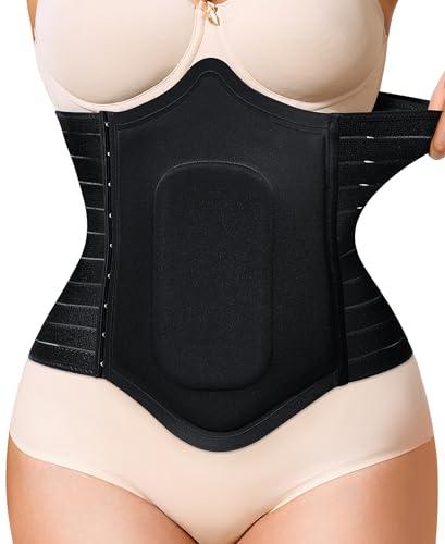 YERKOAD 360 Lipo Foam Post Surgery Ab Board Breathable Tummy Tuck Recovery Waist Cincher Abdominal Compression Board (Black, S)