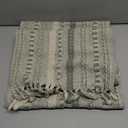 DII Farmhouse Braided Stripe Table Runner Collection, 15x108 (15x113, Fringe Included), Artichoke Green