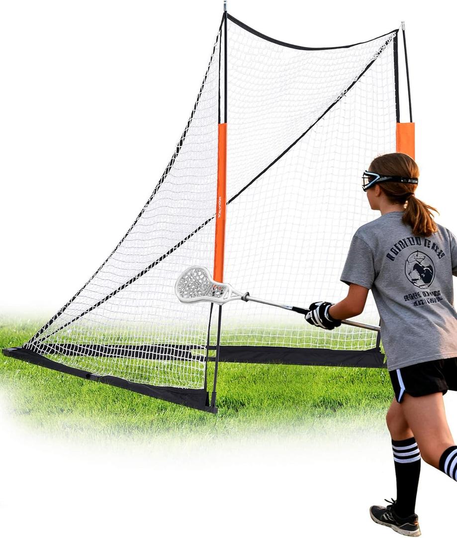 VEVOR Portable Lacrosse Goal - Complete Training Accessory Set with Extended Coverage for Youth and Adults