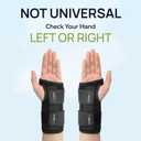 Carpal Tunnel Wrist Brace Support with 2 Straps and Metal Splint Stabilizer - Helps Relieve Tendinitis Arthritis Carpal Tunnel Pain - Reduces Recovery Time for Men Women - Right (L/XL)