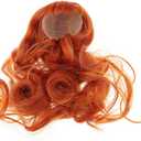 Curly Doll Wig DIY for 1/4 Scale Dolls - 19cm High-Temperature Wire Hot Carroty Hairpiece