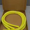 PATIKIL 4 Pcs Pipe Insulation Foam Tube, Heat Preservation Foam Pipe Tubing Covers 3/8" (10mm) ID x 3.3FT x 13/16" OD for Handle Heat Water Pipe Freeze Protection, Yellow