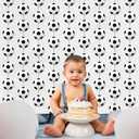 Faccito 8 Pcs Sports Party Banners Sports Theme Party Hanging Decorations Paper Garland for Teens Balls Birthday Baby Shower Home Classroom Supplies Decor(Soccer)