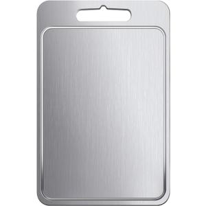 Titanium Cutting Board, 15.74" x 11.02", 100% Pure Titanium Chopping Board for Meat, Fruits & Vegetables, Dishwasher Safe, Juice Grooves