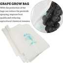 Cabilock Grape Protection Bags 50Pcs Waterproof Nursery Bags for Fruit Growth and Packaging Grow to Shield Grapes from Sun Rain and Birds 12.99X9.44 Inch