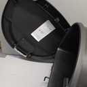 simplehuman 50 Liter / 13 Gallon Semi-Round Kitchen Step Trash Can with Secure Slide Lock, Black Plastic