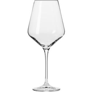 Krosno Classic Red Wine Glasses Set of 6 pieces, 16.6 oz, Avant-Garde Collection, Crystal Glass Thin Rim Long Stem Unique Elegant Premium, Dishwasher Safe, Made in Europe
