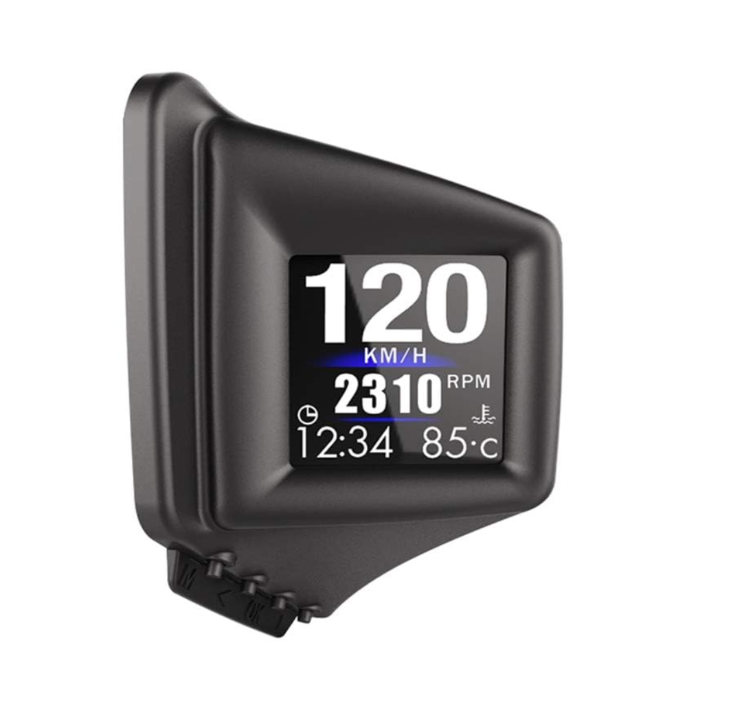 KAOLALI Car Head Up Display HUD OBD2 GPS Digital Speedometer Dual System Display Smart Gauge MPH Over Speed Alarm Odometer