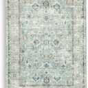 Signature Design by Ashley Ladstoney Classic Indoor Floral Rectangular 5 x 7 Area Rug, Green & Beige