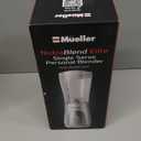 Mueller Smoothie Blender for Smoothies - Personal Blender for Shakes, Frozen Drinks, Baby Food & More, 15oz Travel Cup and Lid, Durable Stainless Steel Blades for Powerful Blending Performance, White