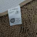 Beige Bathroom Rugs  Absorbent and Washable Bath Mat, Non-Slip, Thick Soft Chenille Bath Rugs for Bathroom Floor, Shower, Sink - 17" x 24"