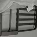 24 inches Bathroom Shelf Tower Rack (No Drilling) Shower Rack with Towel Bar with Tower hooks Shower Caddy - Grey