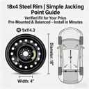 Spare Tire To Fit 2023-2026 Toyota Prius [Including Prime & PHEV], Wheel and Tire W/ Tire Changing Kit & Storage Case